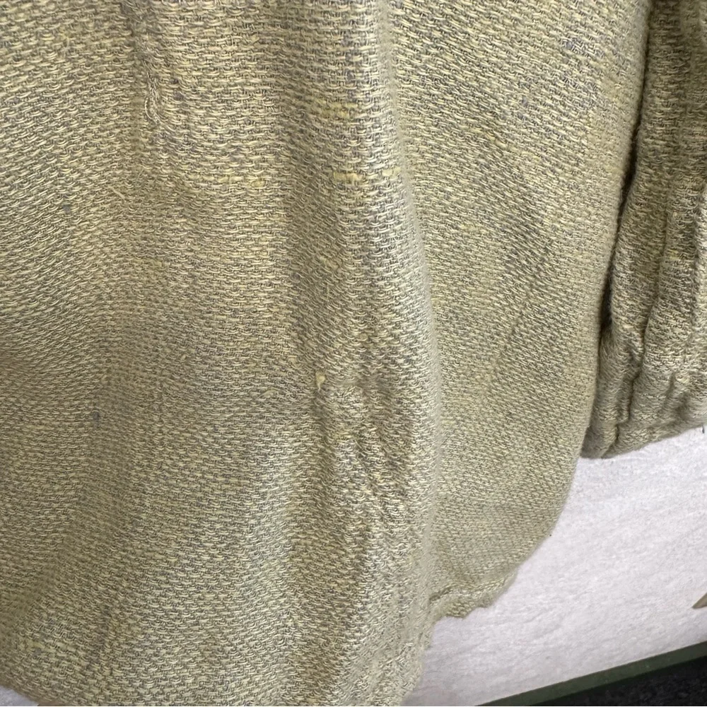FLAX Linen Snap Front Jacket Size Medium